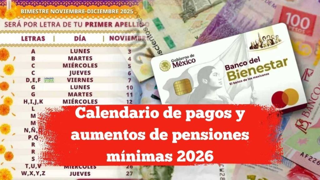 Calendario de pagos y aumentos de pensiones mínimas 2026: fechas importantes y novedades para jubilados