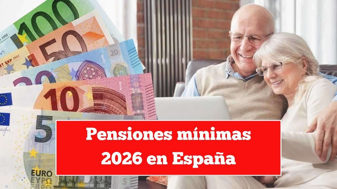 Pensiones mínimas 2026 en España: fechas de pago y aumentos confirmados